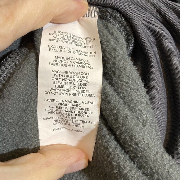 PGA Tour Men's XXL Full Zip Fleece Jacket Color Iron Gate Grey Mock Neck Pockets - Picture 5 of 6